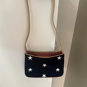 Amanda Smith Black Crossbody Bag with Star Accents